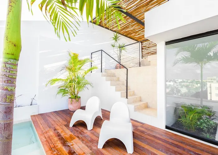 Splash Pool, Rooftop Terrace, Patio, 4 Blks * Playa del Carmen